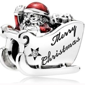 Pandora Jewelry - Authentic Pandora Sleighing Santa Charm Pandora Jewelry - Authentic Pandora Sleighing Santa Charm